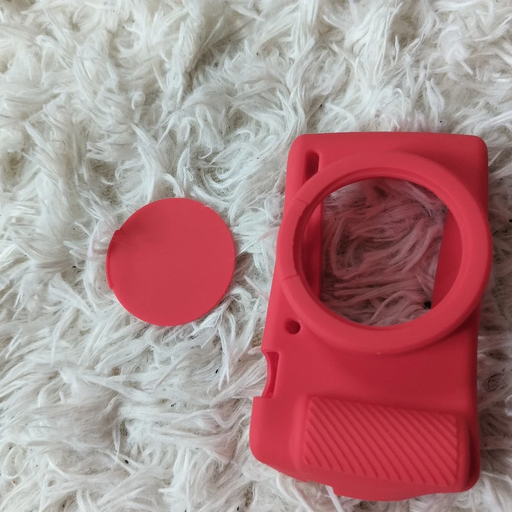 Red Silicone Protective Camera Case For Sony ZV-1
